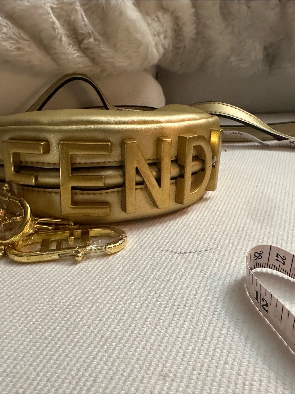 MINI Metallic Gold Logo scoop bag INSPO‼️